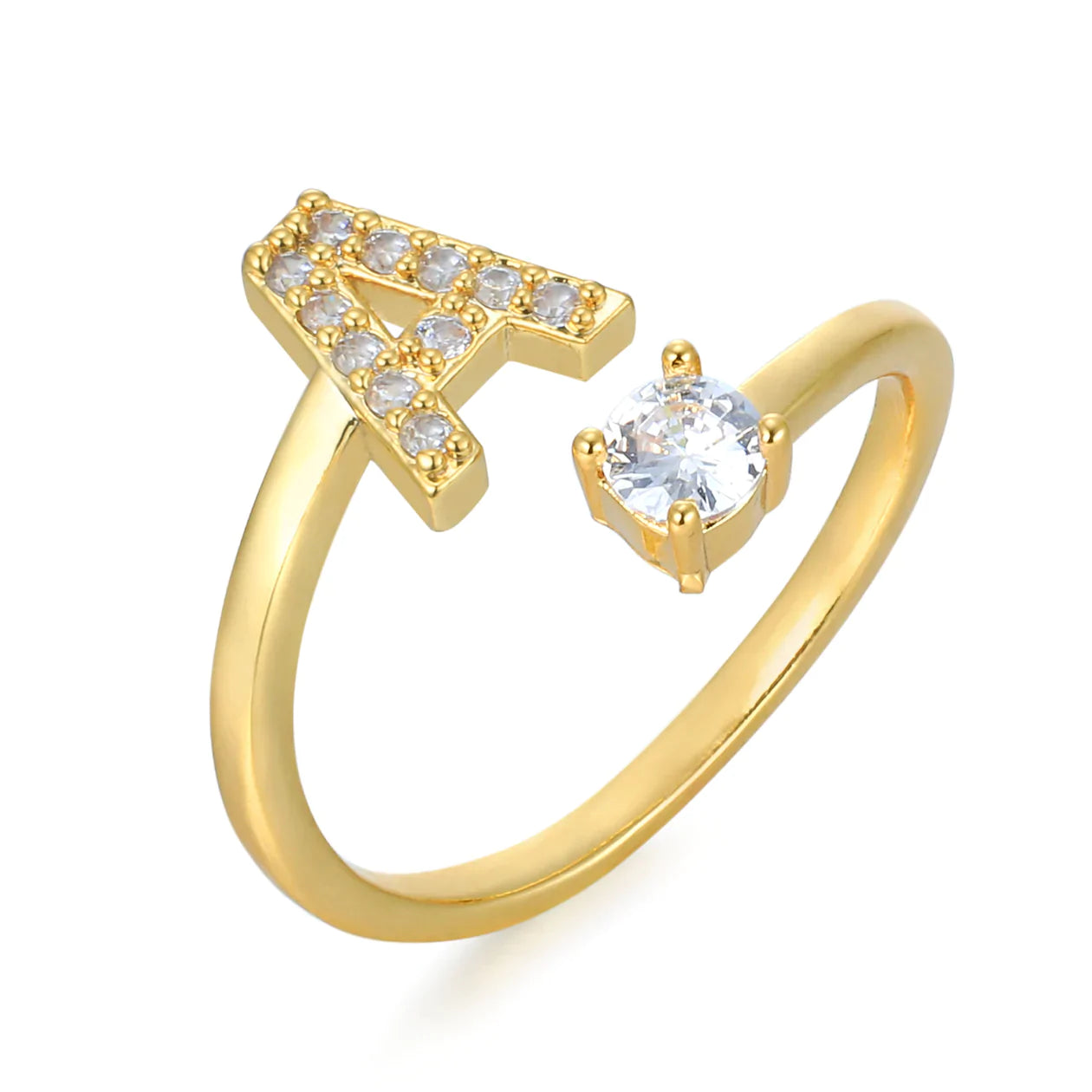 Zirkonia Initialien Ring