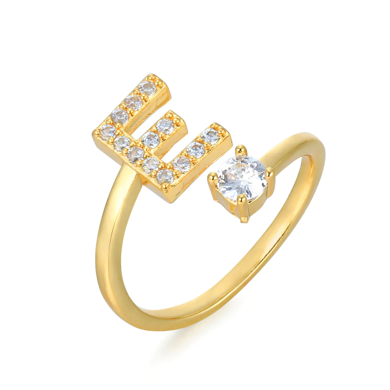 Zirkonia Initialien Ring