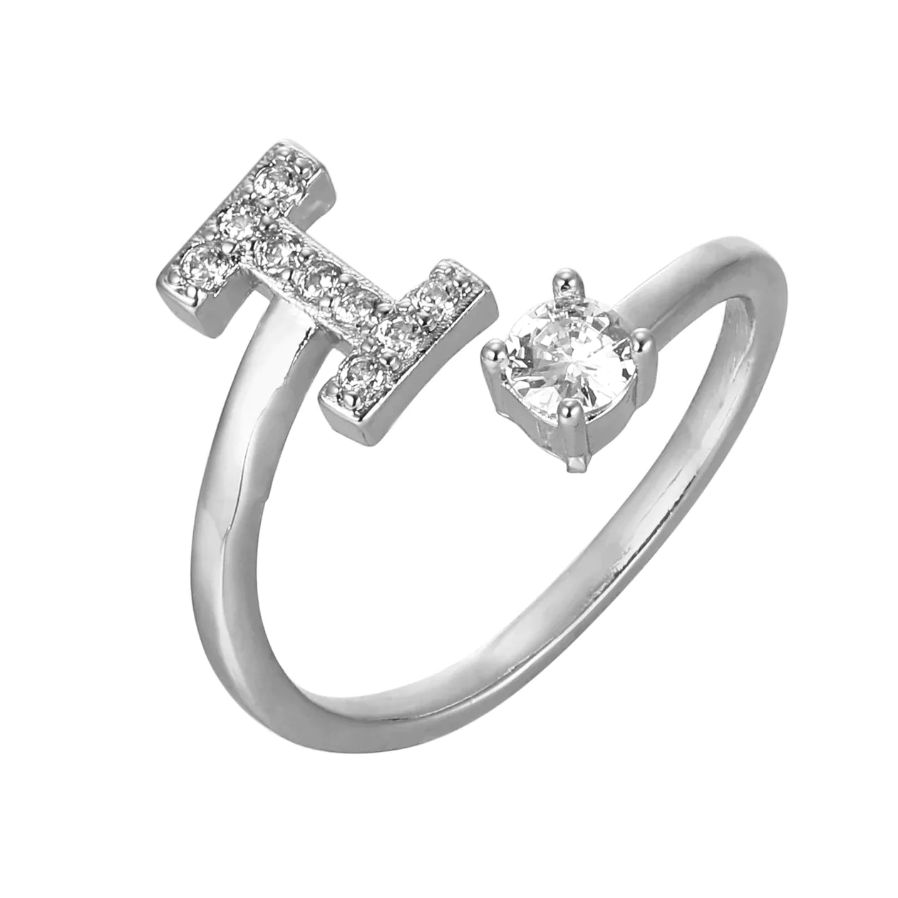Zirkonia Initialien Ring