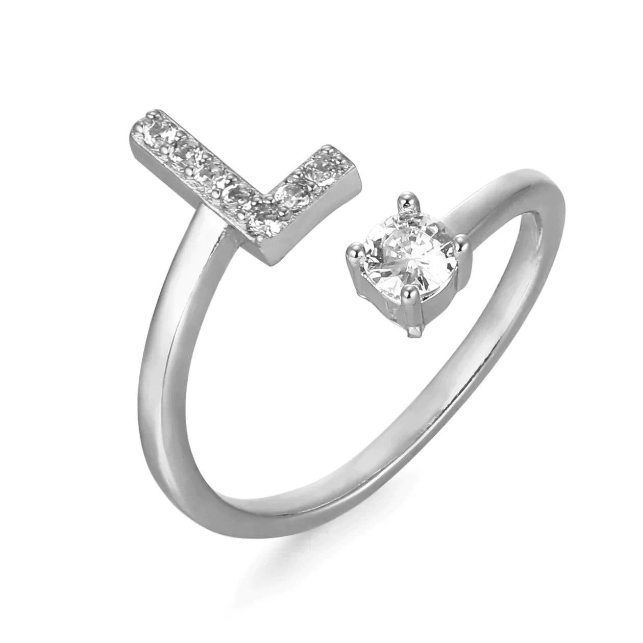 Zirkonia Initialien Ring