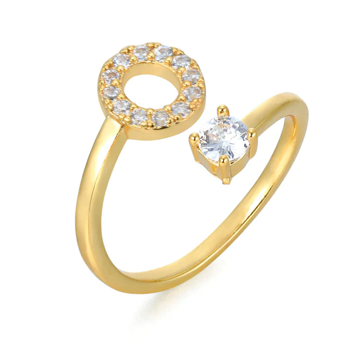 Zirkonia Initialien Ring