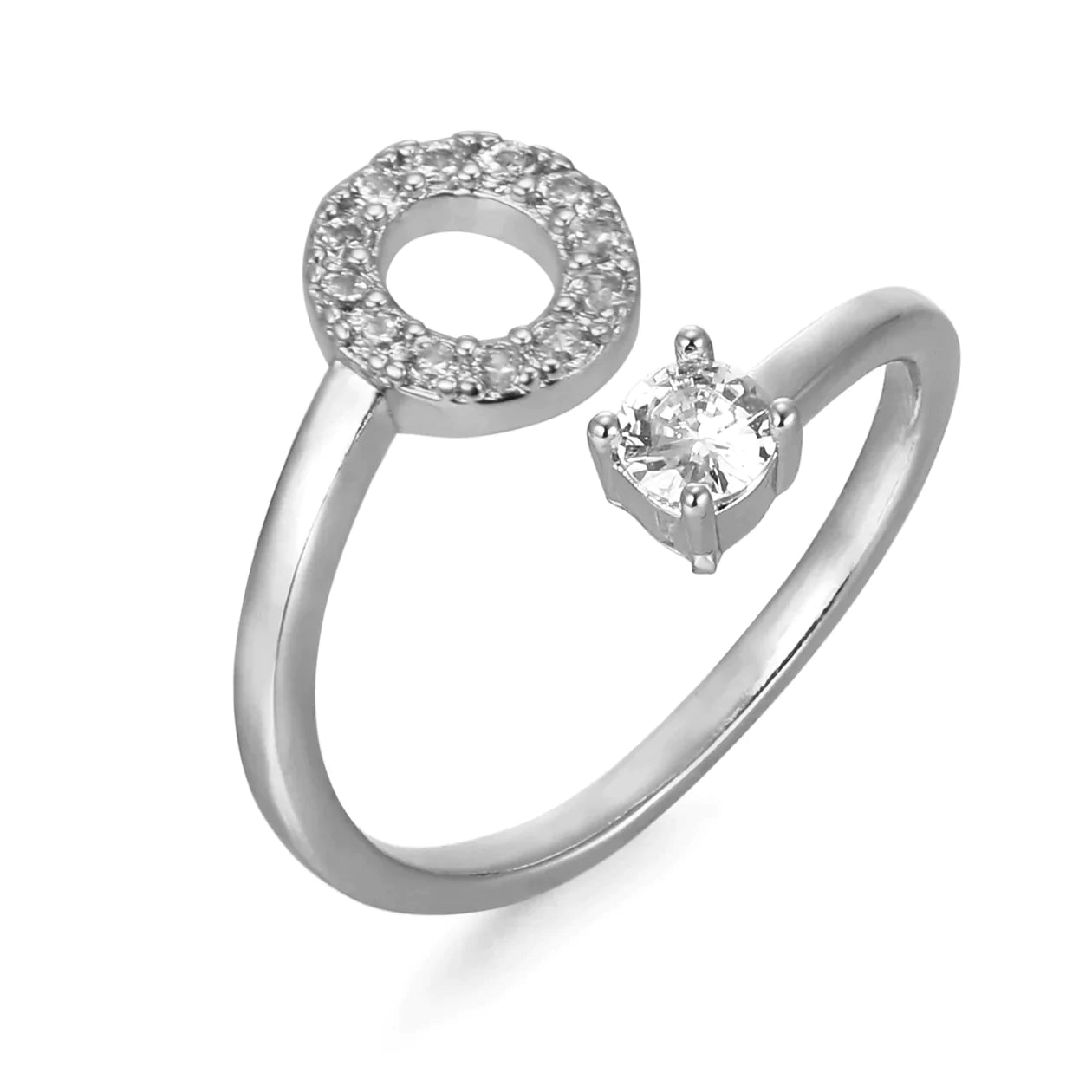 Zirkonia Initialien Ring