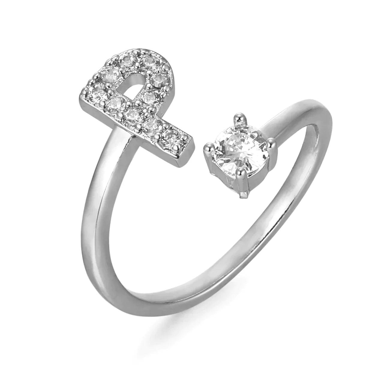 Zirkonia Initialien Ring