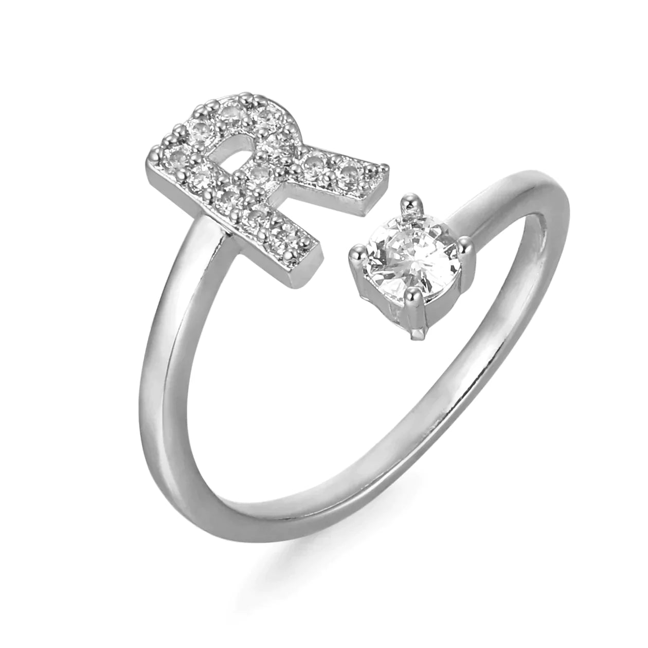 Zirkonia Initialien Ring