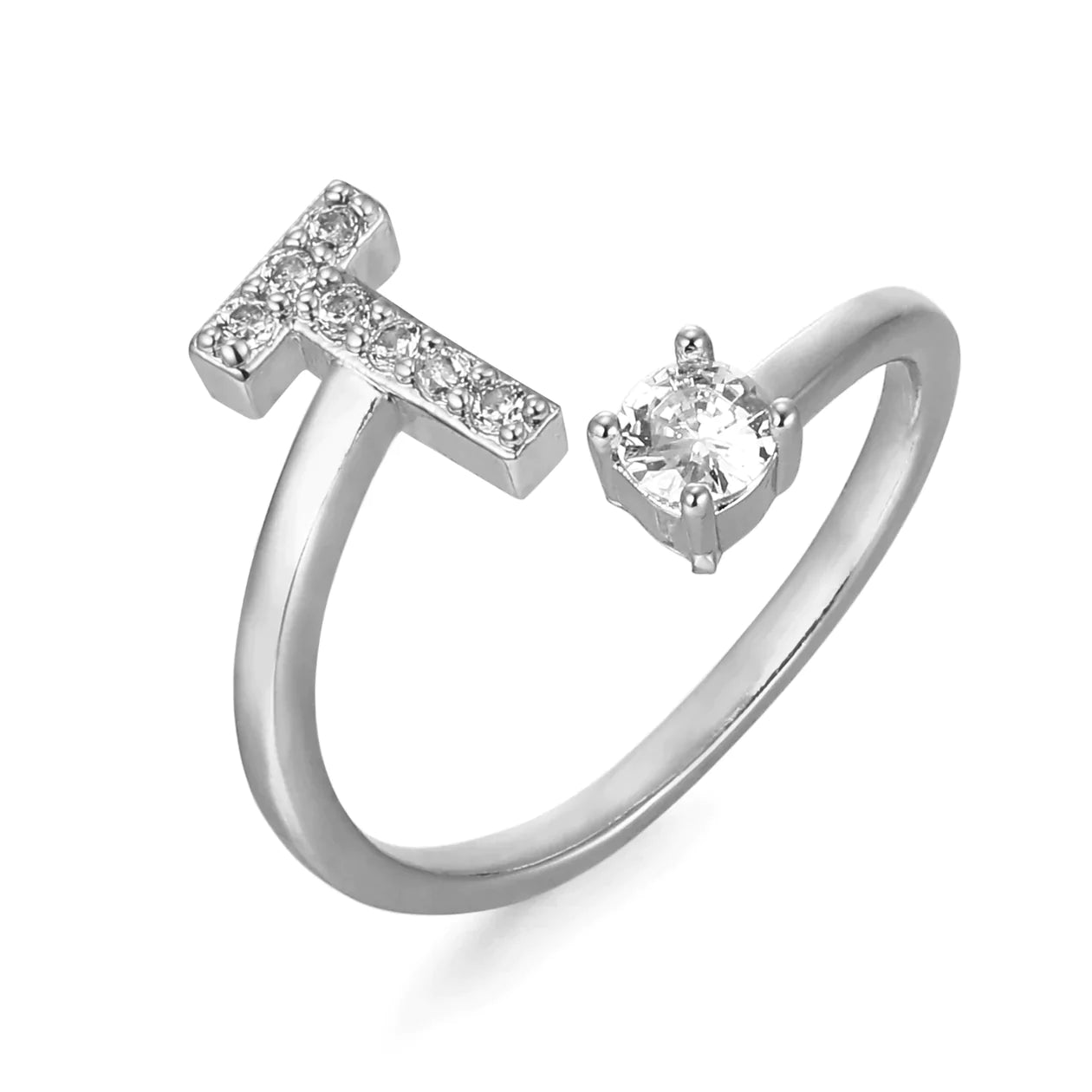 Zirkonia Initialien Ring