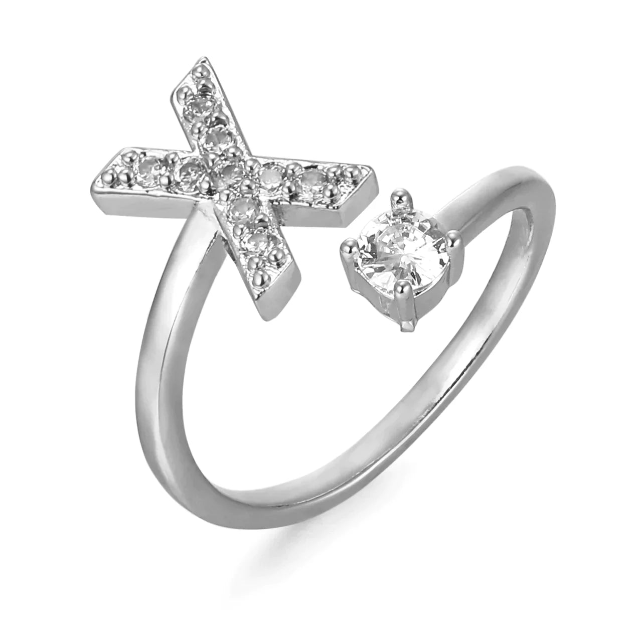 Zirkonia Initialien Ring