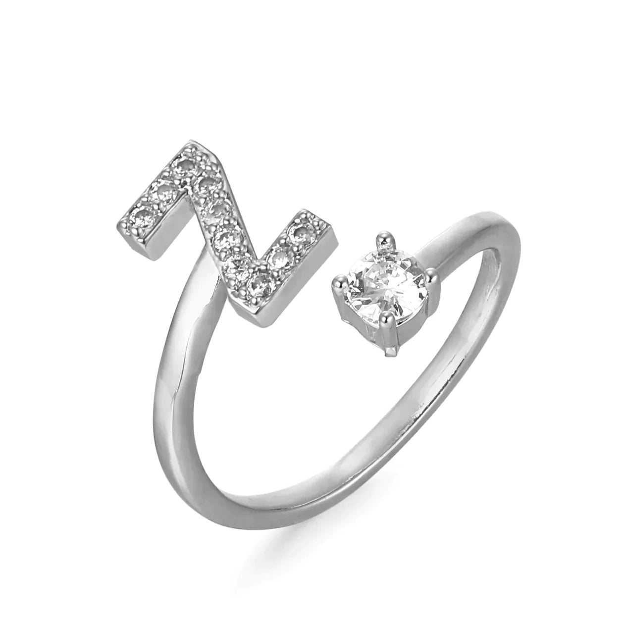 Zirkonia Initialien Ring