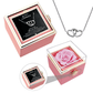 Gravierte Halskette - Mit echter Rose - An meinen Schatz - paviyo