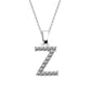 Zirkonia Buchstaben Halskette