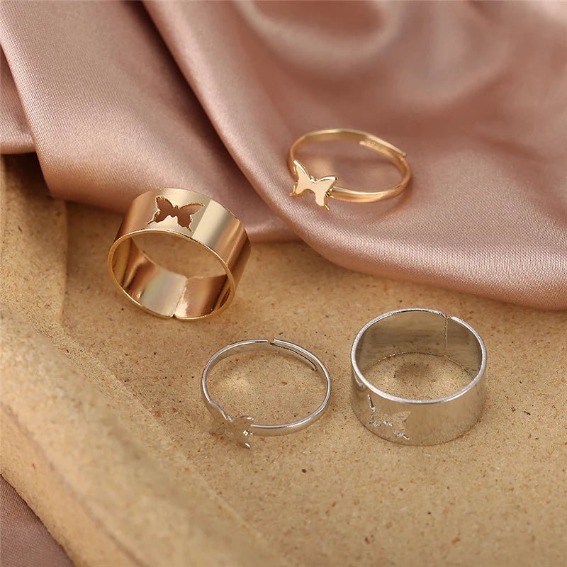 Schmetterlings Partner Ring - paviyo