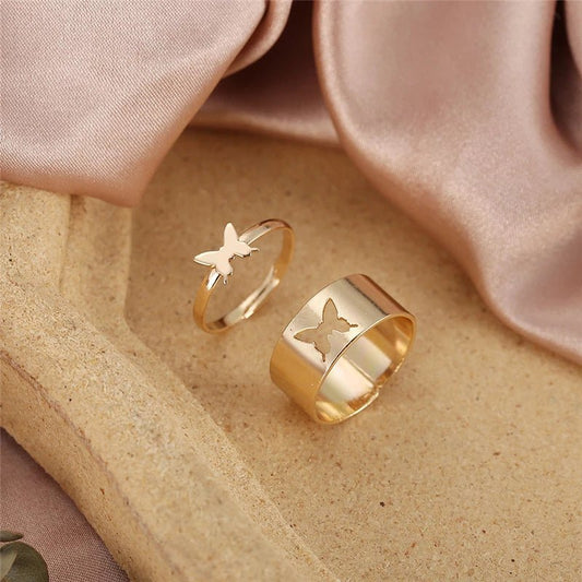 Schmetterlings Partner Ring - paviyo