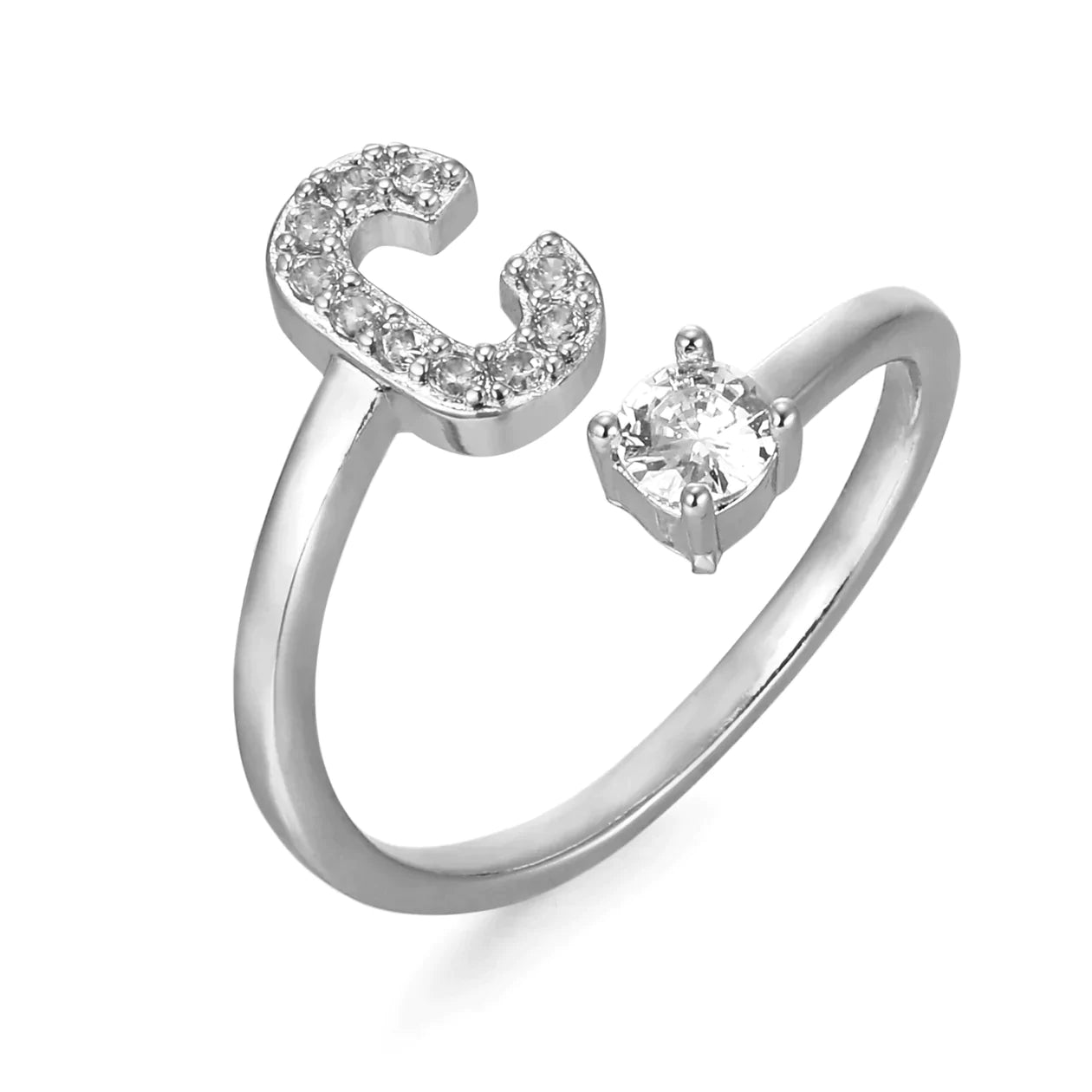 Zirkonia Initialien Ring - paviyo