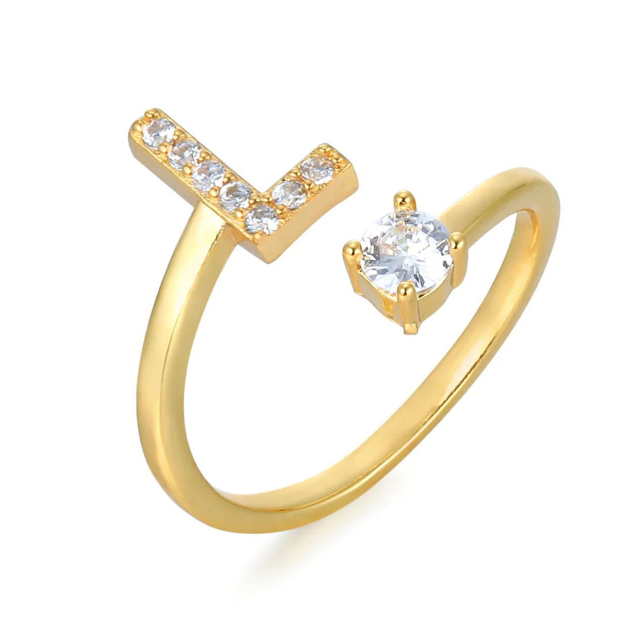 Zirkonia Initialien Ring - paviyo