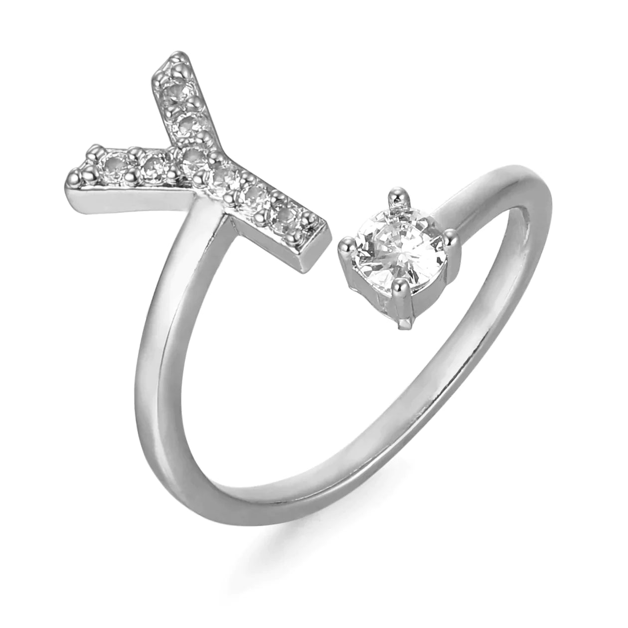 Zirkonia Initialien Ring - paviyo