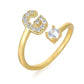 Zirkonia Initialien Ring - paviyo