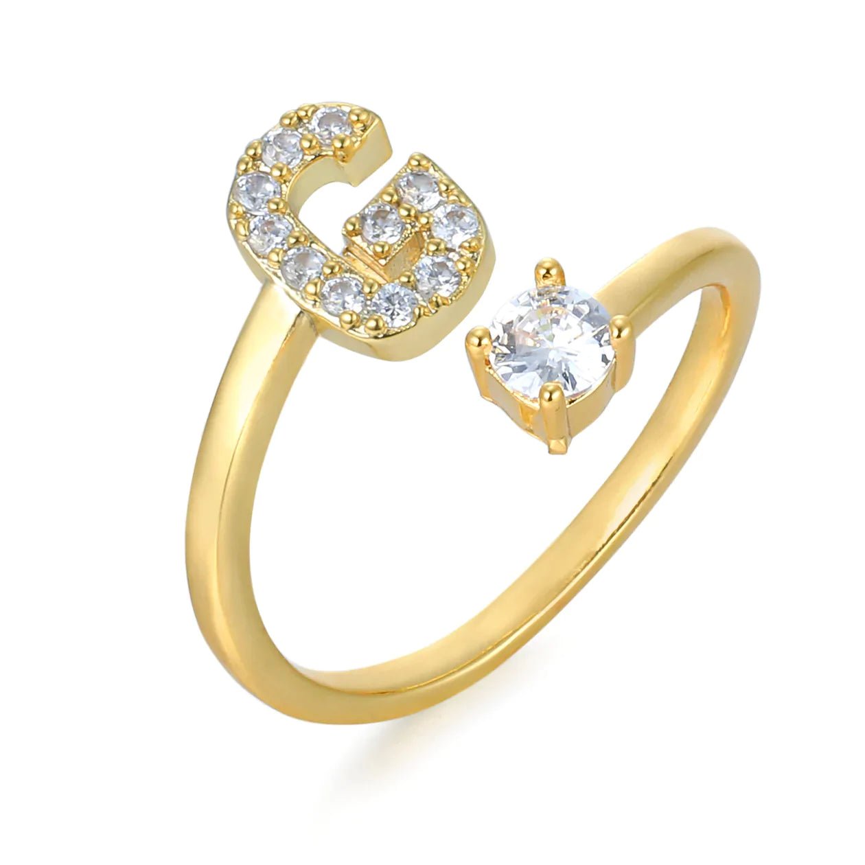 Zirkonia Initialien Ring - paviyo