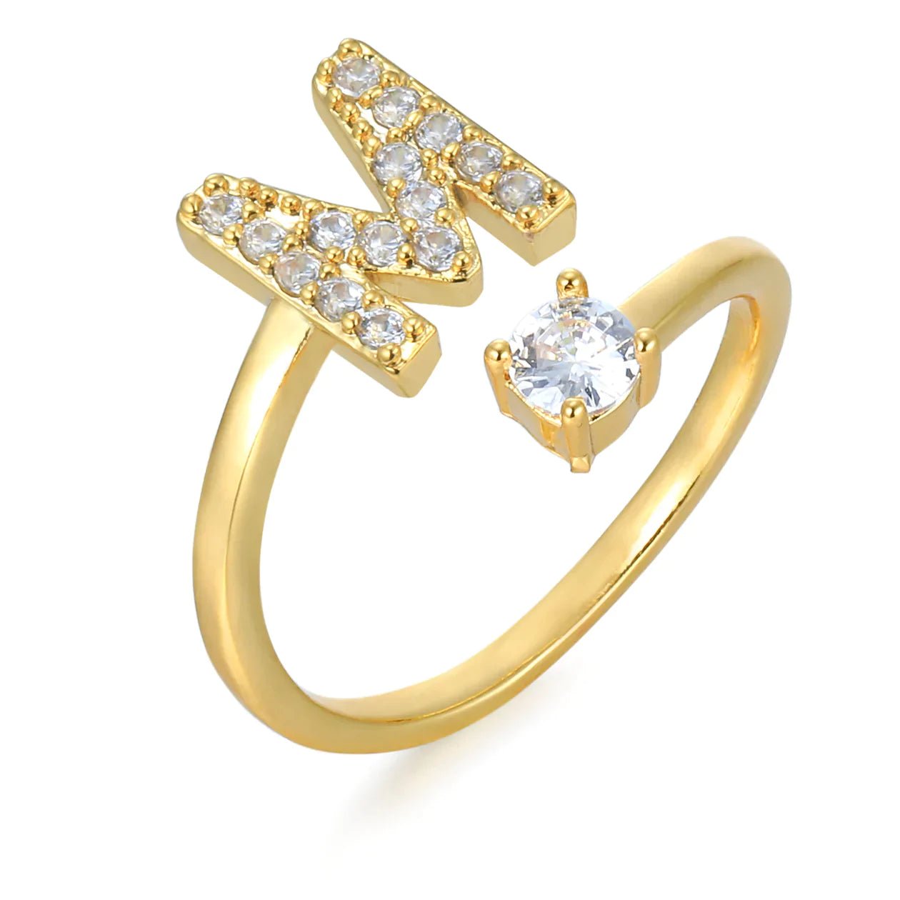 Zirkonia Initialien Ring - paviyo