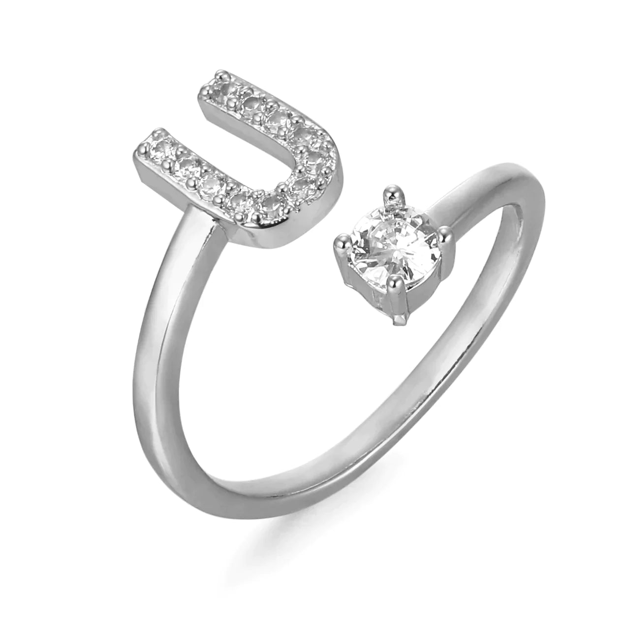 Zirkonia Initialien Ring - paviyo