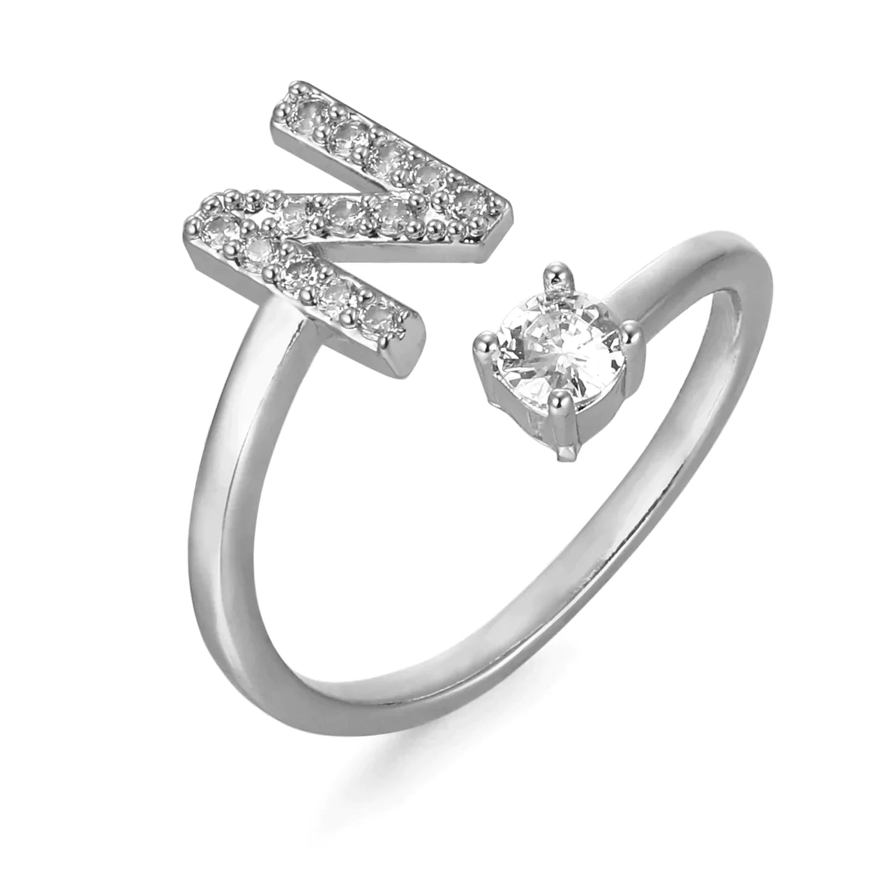 Zirkonia Initialien Ring - paviyo