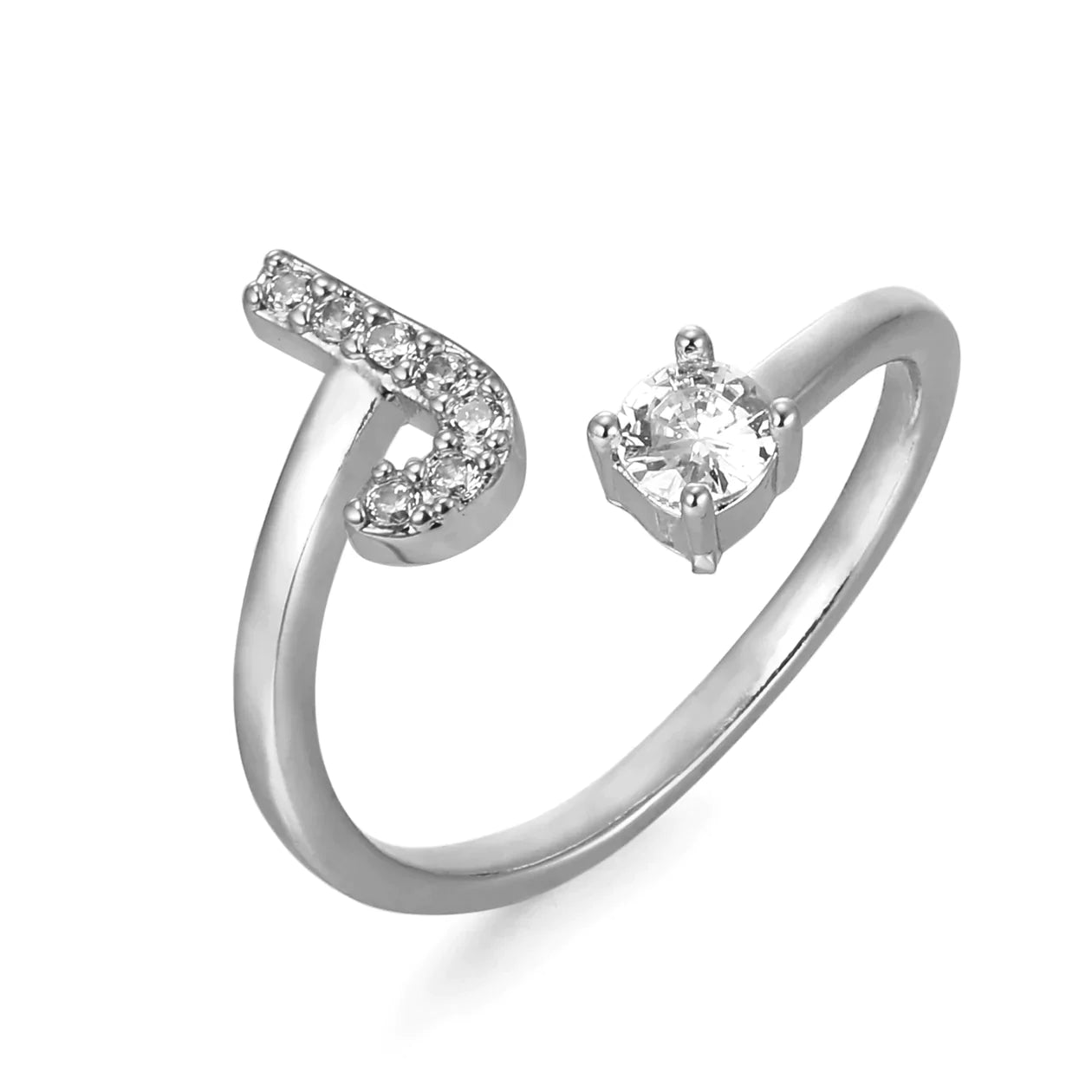 Zirkonia Initialien Ring - paviyo